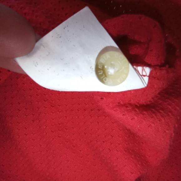 Columbia | VTG Red Polo Style Short Sleeve Mens Size Large - Picture 9 of 10